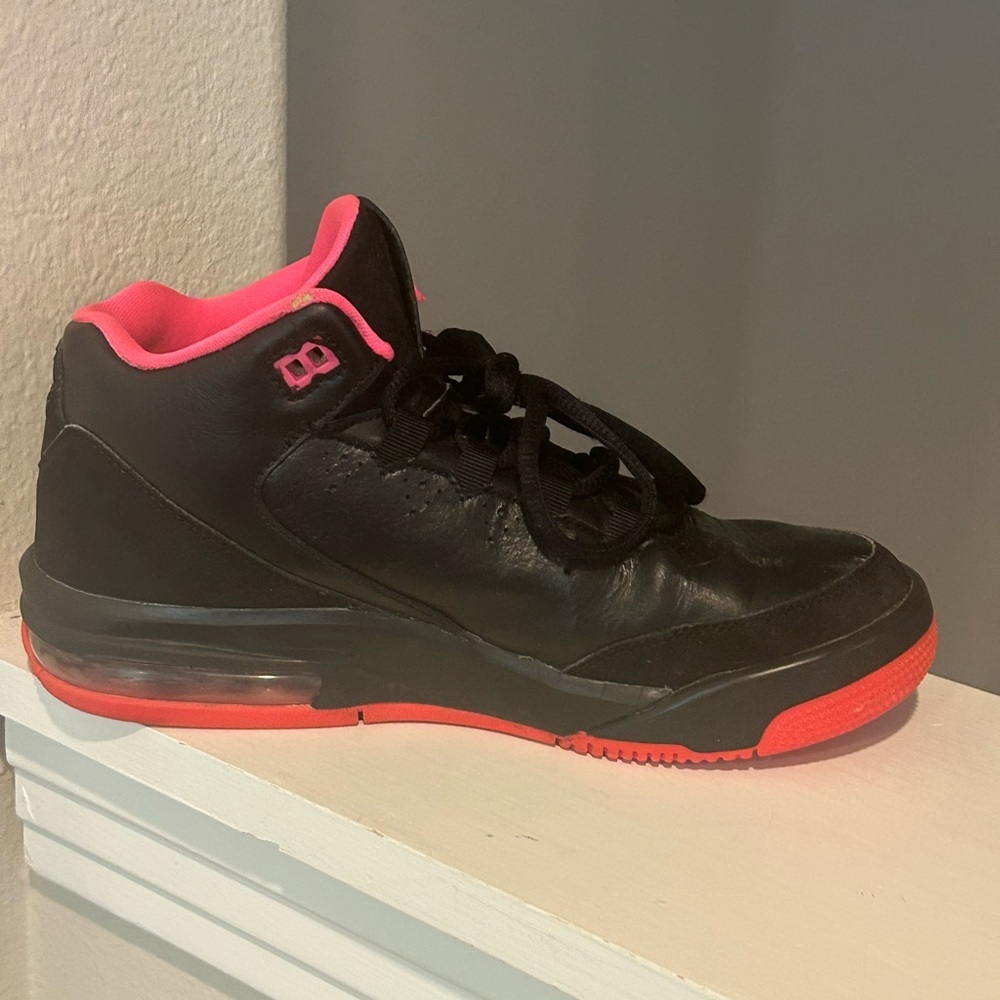 NIKE Jordan Flight Origin 2 718075-002 Black/Pink Basketball Sneakers size 5Y - Picture 5 of 10